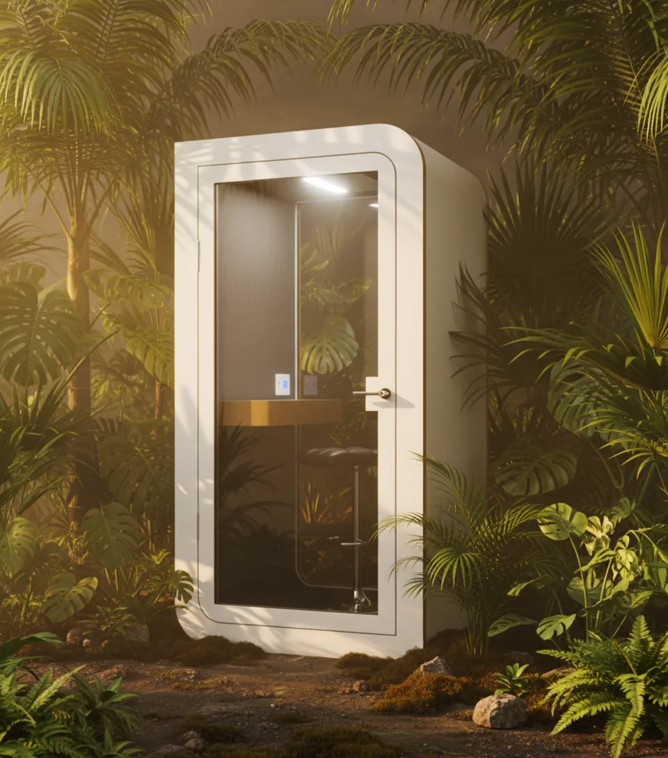 Telefonbox im Großraumbüro